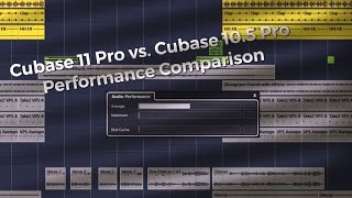 Steinberg Cubase 11 Pro vs Cubase 105 Pro Quick Performance Comparison DAW i910940X [upl. by Irmo]