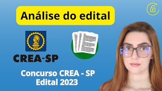 Concurso CREA SP  Conselho Regional de Engenharia e Agronomia  Análise do Edital 2023 [upl. by Carothers]