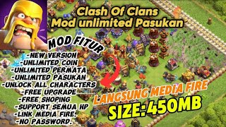 DOWNLOAD Clash Of Clans Mod Apk Terbaru Unlimited Pasukan  No Password [upl. by Retsam99]