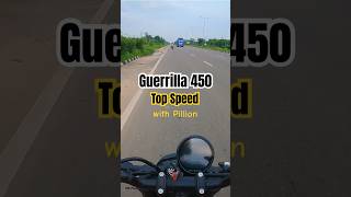 Guerrilla 450 Top Speed Performance  MR Pace royalenfield guerrilla450 mrpace [upl. by Boothe118]