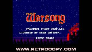 Warsong Sega Genesis  Mega Drive Intro [upl. by Anih]