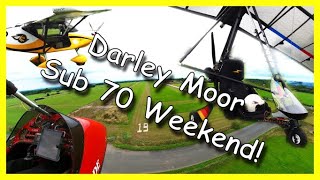 Flexwing Microlight Flight to Darley Moors Sub70 Weekend [upl. by Ecnatsnok]