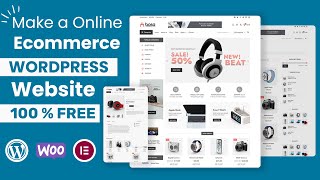 How to create WooCommerce wordpress website FREE  Create eCommerce website FREE  Make online shop [upl. by Mail]