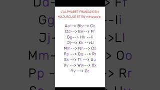 LAlphabet francais en MAJUSCULE et en minuscule [upl. by Oralia855]