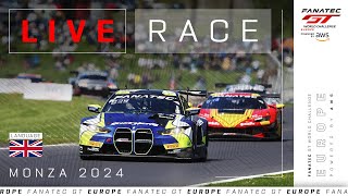 LIVE  Race  Monza  Fanatec GT Europe 2024 English [upl. by Brownley132]