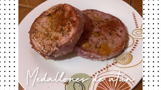 Medallones de atún Receta con 3 ingredientes saludable facil y rapida para empezar la dieta 👌🏻 [upl. by Elleirad]