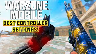 the 1 BEST CONTROLLER SETTINGS on CALL of DUTY WARZONE MOBILE [upl. by Iives]