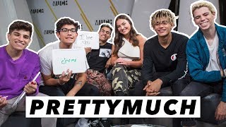 PRETTYMUCH Plays The Most Likely To Challenge  Interview with Jaclyn Forbes [upl. by Eneryc]