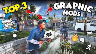 Top 3 GTA San Andreas Realistic Graphics Modpacks For Android 🔥 Free  GTA 5  GTA SA [upl. by Lisab686]