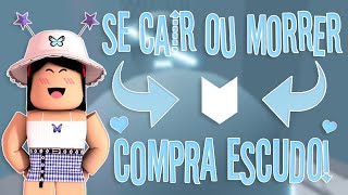 RobloxSE CAIR OU MORRERCOMPRA ESCUDO😱😂 [upl. by Richart]