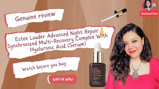 Estee Lauder Night Repair MultiRecovery Complex SerumWorth the hype🤔 [upl. by Nnybor661]