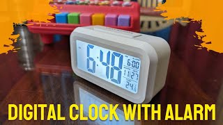 Best Digital Clock for Workstation  Home with Alarm ⏰ amp Backlight Display  पूरा पैसा वसूल [upl. by Coughlin]