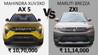 XUV 3XO AX5 VS BREZZA ZXI [upl. by Nylesor]