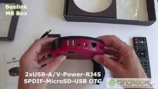 Unboxing TV Box Beelink M8 Amlogic S802 [upl. by Sigler26]