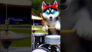 Husky siberiano IA e um Guaxinim IA  Lets Stay Together rusky musica husky [upl. by Wollis]