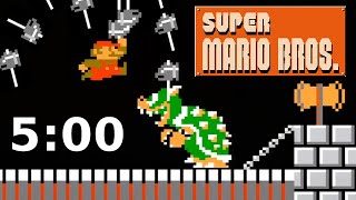 Can I Beat Super Mario Bros in Under 5 Minutes [upl. by Kronick736]