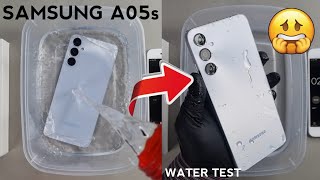 Samsung A05s Water Test 💦💧 Lets See If Galaxy A05s is Waterproof Or Not [upl. by Nawtna]