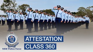 Attestation of Class 360  NSW Police Force [upl. by Lossa]