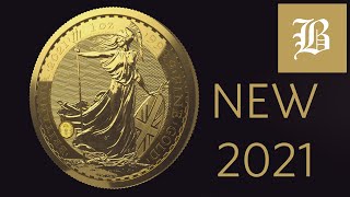 Preview of the new Royal Mint 2021 Britannia gold coin security features [upl. by Doownyl]