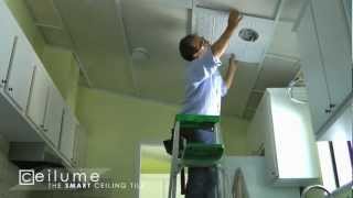 CeilingLink Grid and Ceilume Ceiling Tile Installation Time Lapse [upl. by Leynwad]