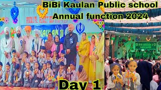 Bibi kaulan ji public School Annual Function Day 1 Prize 🏆 2024 bibikaulaji annualfunction [upl. by Zonda603]