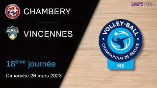 N3F  J18  AL Chambéry vs Vincennes VC [upl. by Aneerhs]