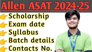 asat allen scholarship admission 20242025  kota Allen ASAT 202425 allen near me asat [upl. by Knutson]