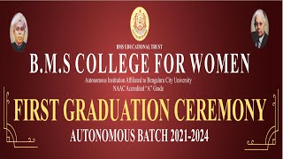 quotABHINANDANE” BMS College for Women Graduation Day 2024 [upl. by Aihpled]