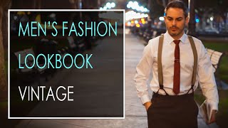 Vintage Clothing  Suspenders for Men Lookbook 2016 [upl. by Yevi]