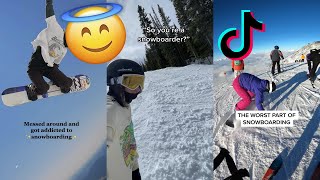 Epic Snowboarding TikTok Compilation The Best Tricks and Stunts on the Slopes [upl. by Ettenay579]