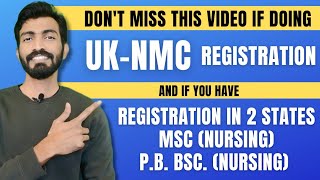 UK NMC registration  What to do if registered in 2 nursing councils have completed MSC Nursing [upl. by Ettenim]