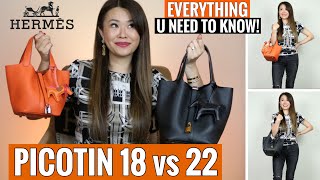 Buying a HERMES PICOTIN 18 or 22 WATCH THIS FIRST In depth Review amp Comparison  Mel in Melbourne [upl. by Barnabas]