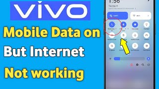 Vivo  Mobile data on but internet not working  Fix mobile data not working [upl. by Soloma874]