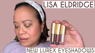 Lisa Eldridge Liquid Lurex Eyeshadows 3 New Shades Titania Cressida amp Viola  REVIEW TRY ON [upl. by Bili]