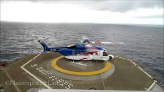 Bristow Sikorsky S92 Takeoff from Statfjord B [upl. by Gussie]