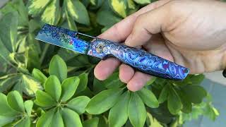 David Carver Mini Rambler Custom Knife From R1MarketPlace [upl. by Anatollo]