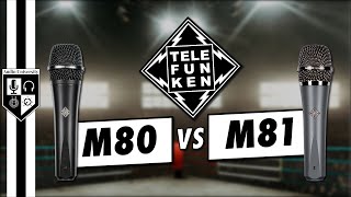 Telefunken M80 vs M81 vs Shure SM58  Vocals Guitar amp Drums [upl. by Neehsas]