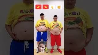 Funny dance with belly 🤣 humor dance comedy funny shorts [upl. by Ynaittirb]