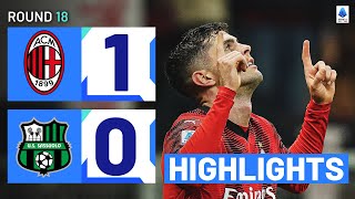 MILANSASSUOLO 10  HIGHLIGHTS  Pulisic goal clinches victory for Milan  Serie A 202324 [upl. by Emixam915]