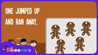 5 Gingerbread Men Lyric Video  The Kiboomers Preschool Songs amp Nursery Rhymes for Christmas [upl. by Neih]