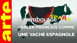 Parler français comme une vache espagnole  Karambolage España  ARTE [upl. by Aikyn]