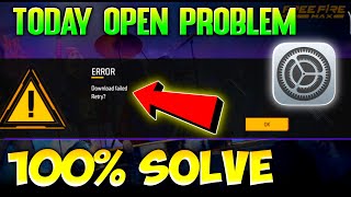 How To Fix Free Fire Max Loading Problem  Download Failed Retry Error Problem  Free Fire Not open [upl. by Hamilah32]