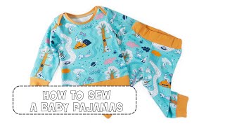 How to sew a baby pajamas  madebymepatternscom [upl. by Osana]