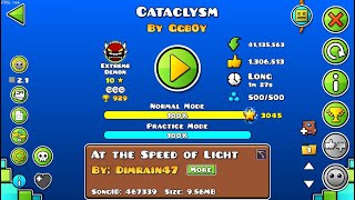 Cataclysm 100 4th extreme demon 144hz  Geometry Dash [upl. by Laenaj152]