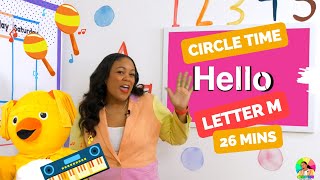 Circle Time with Ms Monica  Songs for Kids Bilingual Birdies Visits  Letter M Episode 9 [upl. by Hough]