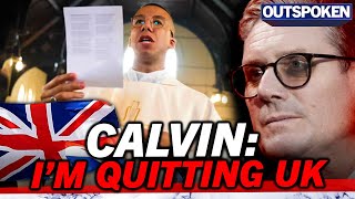 Father Calvin Robinson reveals he is QUITTING the UK over “satanic” Keir Starmer quotIm not safequot [upl. by Ellocin]