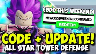 New CODE  Trunks amp Purple Vegeta Update THIS WEEKEND  All Star Tower Defense [upl. by Pietro]