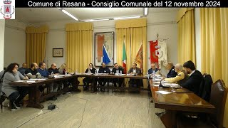 Consiglio Comunale del 12112024 [upl. by Alraep]