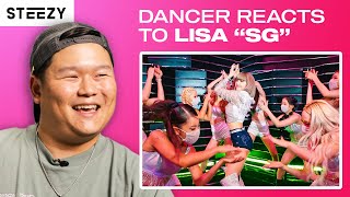 Dancer Reacts to BLACKPINK LISA SG Dance Challenge  STEEZYCO [upl. by Buine]