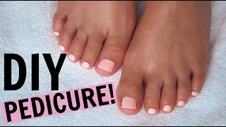 StepByStep Pedicure at HOME  SAVE TIME [upl. by Ayom]